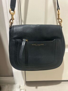 Marc Jacobs Navy Leather Crossbody Bag